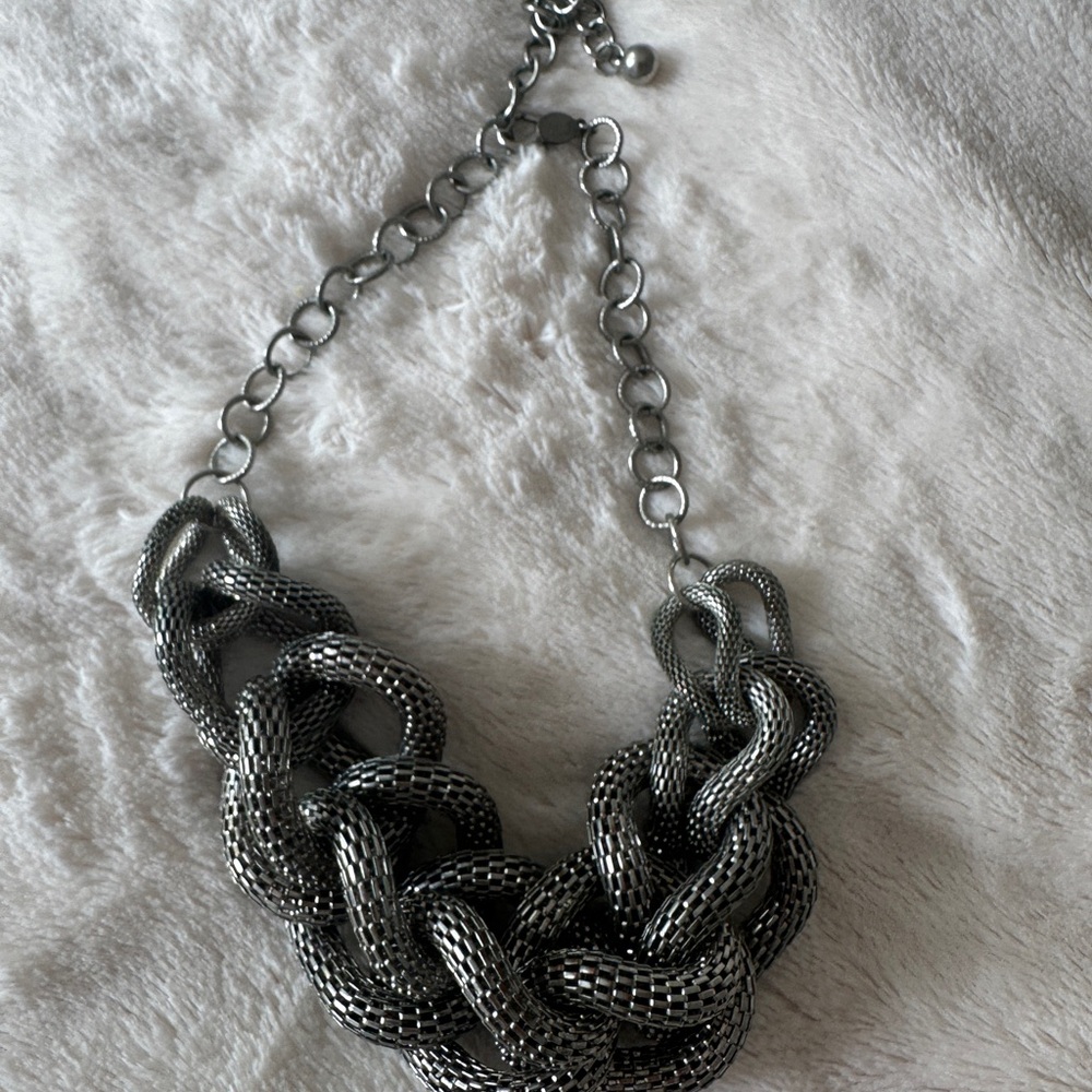 Silver Chain Link Necklace